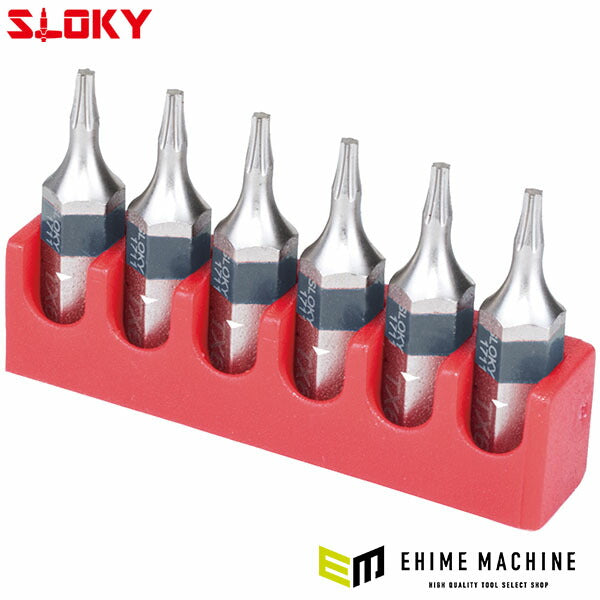 スローキー 6本組ヘクスローブショートビットTX20 (BIT25-TX20)(4545301110875) SLOKY