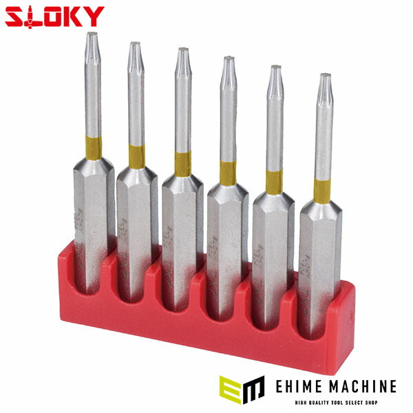 スローキー 6本組ヘクスローブロングビットTX09 (BIT50-TX09)(4545301110912) SLOKY