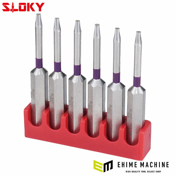 スローキー 6本組ヘクスローブロングビットTX10 (BIT50-TX10)(4545301110929) SLOKY