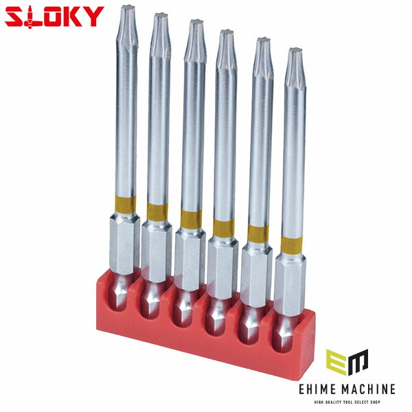 スローキー 6本組75mmヘクスローブビット TX09 (BIT75-TX09)(4545301111599) SLOKY