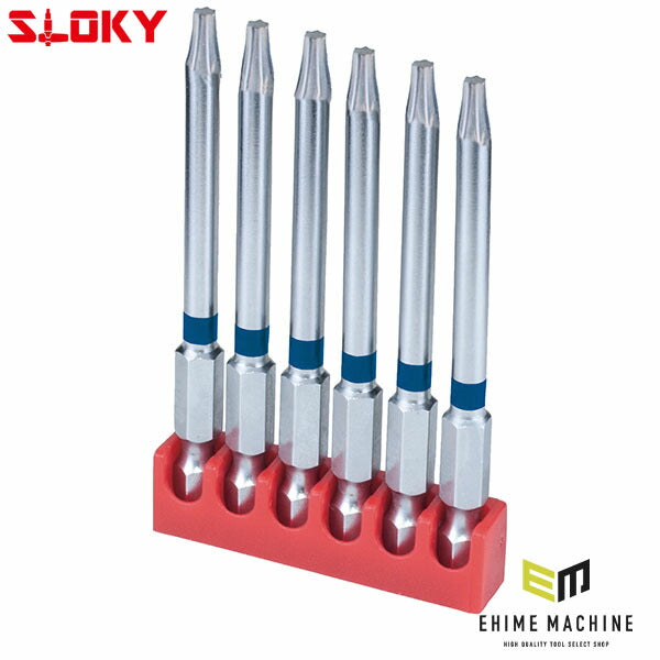 スローキー 6本組75mmヘクスローブビット TX15 (BIT75-TX15)(4545301111612) SLOKY