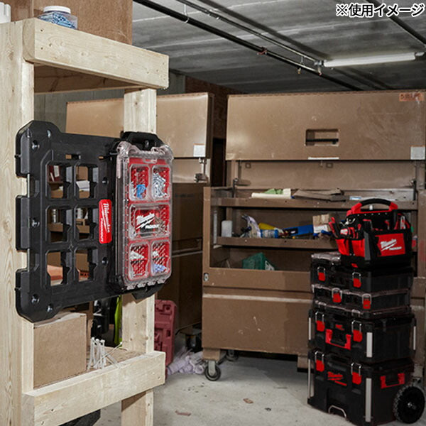 日本正規品 2025AW限定 ミルウォーキー PACKOUT オーガナイザー ブラック(Sサイズ)(4932464083) Milwaukee パックアウト 工具箱 小物入れ