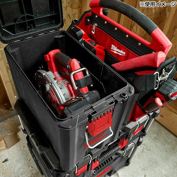 日本正規品 2025AW限定 ミルウォーキー PACKOUT コンパクトツールボックス ブラック (4932471723) Milwaukee パックアウト 工具箱 小物入れ