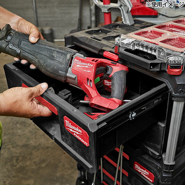 日本正規品 2025AW限定 ミルウォーキー PACKOUT 引き出し収納 3段 ブラック (4932472130) Milwaukee パックアウト 工具箱 電動工具入れ