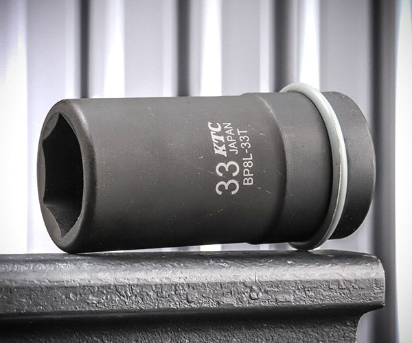 KTC インパクトディープソケット 差込角25.4mm(25.4sq.)(1/1) サイズ33mm 六角 ピン・リング付 (BP8L-33TP)(4989433155968) 京都機械工具