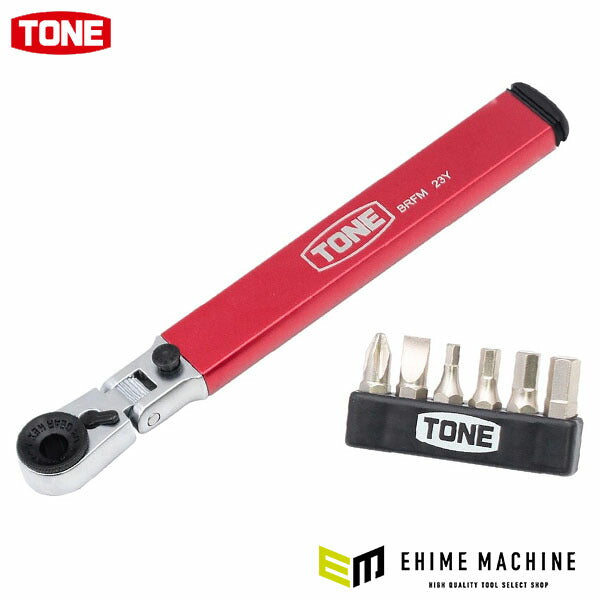TONE マガジン付首振ビットラチェットセット (BRFM6S)(4953488485981) トネ