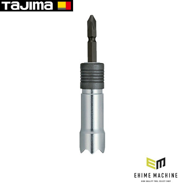 タジマ ビット交換ソケット シングル12 ピーコン用ギザ刃 6角 (BS12PG-6K)(4975364164612) TAJIMA TJMデザイン