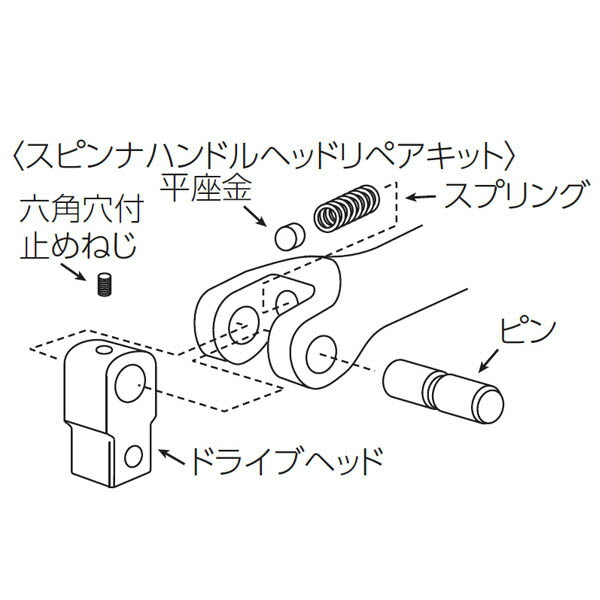 KTC リペアキット(19.0SQ)超ロングスピンナ用 (BS6-K)(4989433606606) 京都機械工具