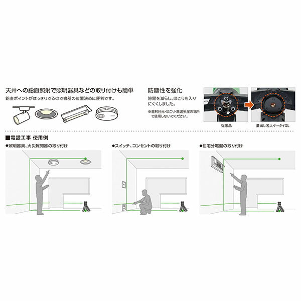 パナソニック 墨出し名人ケータイGL/壁十文字 BTL4100(4549980523834) Panasonic