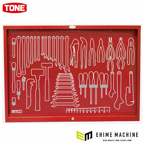 TONE 整備用工具セット サービスボード 間口1086×奥行80×高さ770mm (C63B)(4953488387605) トネ