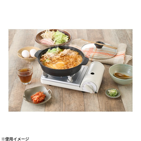 岩谷(イワタニ) カセットこんろ カセットフー ミニ ホワイト 小型 軽量約1kg 1人用 防災 (CB-JRC-MN-W)(4901140898600) Iwatani