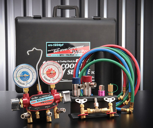 DENGEN CP-2VS-YFG R-1234YF専用 2バルブガスチャージセット PAG用 デンゲン