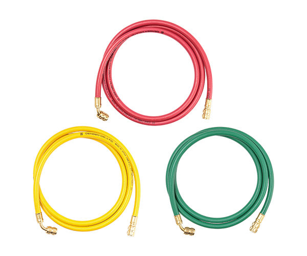 DENGEN エアコンガスチャージングホース3本セット CP-H1600FS