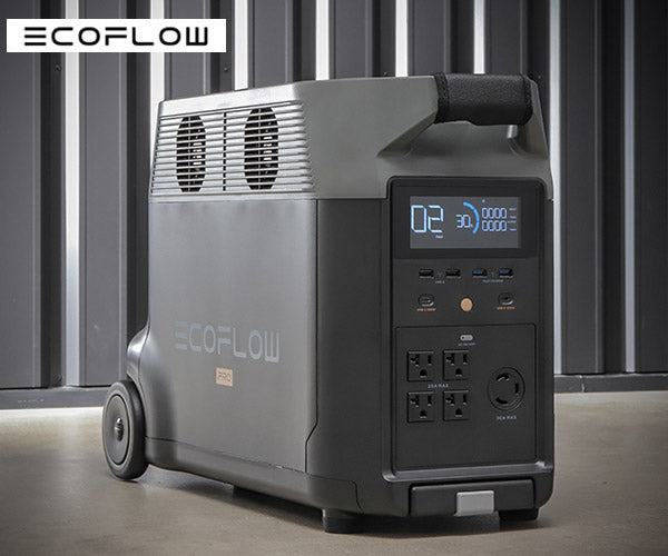 EcoFlow ポータブル電源 DELTAPRO-JP【メーカー保証付】大容量 DELTA Pro 3600Wh 家庭用 蓄電池 発電機  ポータブルバッテリー 防災 節電 デルタプロ エコフロー