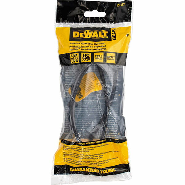 日本正規品 デウォルト Radius 保護メガネ ミラーレンズ DPG51-6D (0674326282022) DEWALT RADIANS