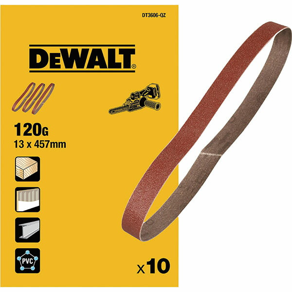 日本正規品 デウォルト DCM200N用サンディングベルト#120 (DT3606-QZ)(4536178844444) DEWALT