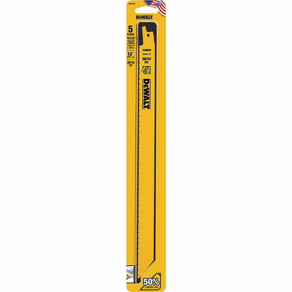 日本正規品 デウォルト セーバーソーブレード10/14山x300mm5枚 (DWAR110-JP)(4536178923378) DEWALT