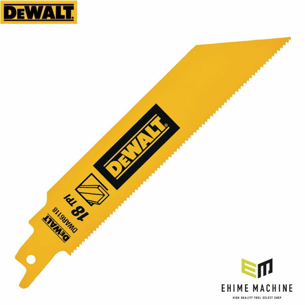 日本正規品 デウォルト セーバーソーブレード18山x150mm(5枚) (DWAR6118-JP)(4536178923439) DEWALT