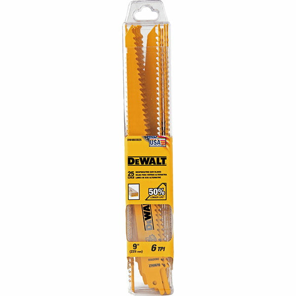 日本正規品 デウォルト セーバーソーブレード6山x225mm25枚 (DWAR956B25-JP)(4536178923293) DEWALT