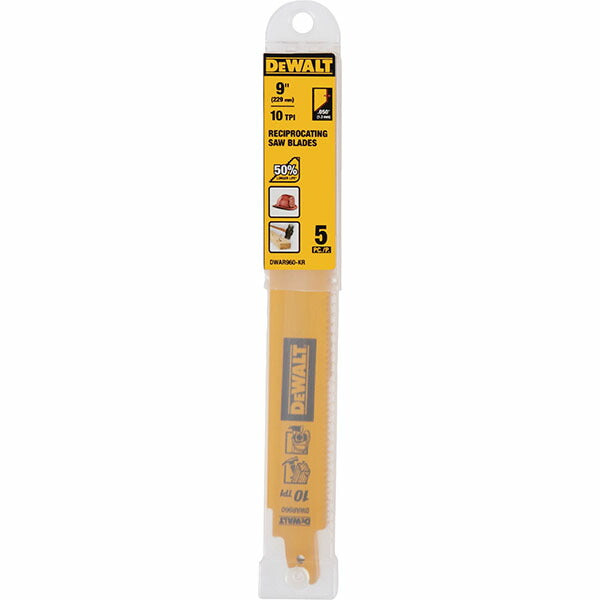 日本正規品 デウォルト セーバーソーブレード10山x225mm(5枚) (DWAR960-JP)(4536178923248) DEWALT
