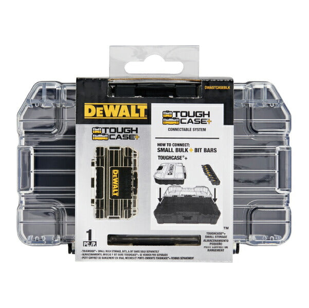 デウォルト 黒色タフケース(小) (DWASTCASEBLK) タフケース(小)(中)に連結可能 パーツケース DEWALT 日本正規品 (4536178899895)