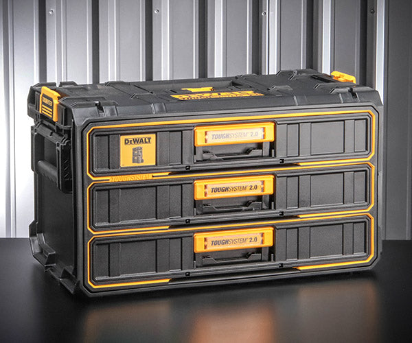 デウォルト タフシステム 2.0 3段引出しチェスト (DWST08330-1) タフシステム連結可能 DEWALT 日本正規品 (4536178897792)