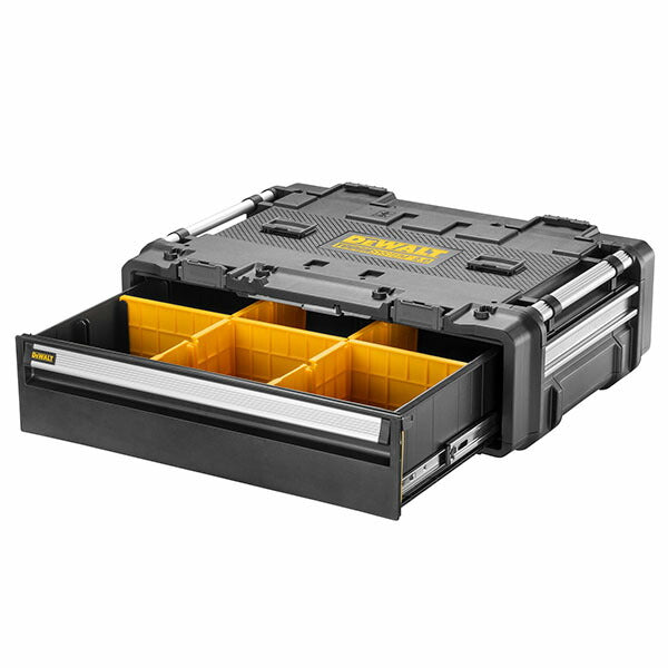 日本正規品 デウォルト タフシステム 2.0 DXL 深型1段チェスト (DWST08510-1) タフシステム連結可能 DEWALT (4536178929943)