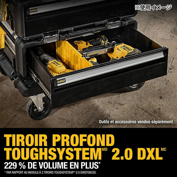 日本正規品 デウォルト タフシステム 2.0 DXL 深型1段チェスト (DWST08510-1) タフシステム連結可能 DEWALT (4536178929943)