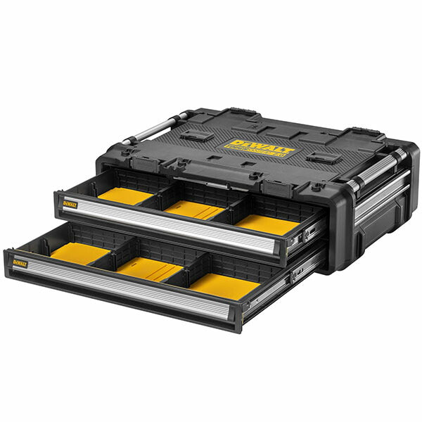 日本正規品 デウォルト タフシステム 2.0 DXL 浅型2段チェスト (DWST08520-1) タフシステム連結可能 DEWALT (4536178929950)
