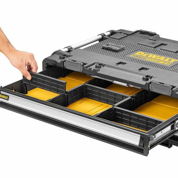 日本正規品 デウォルト タフシステム 2.0 DXL 浅型2段チェスト (DWST08520-1) タフシステム連結可能 DEWALT (4536178929950)