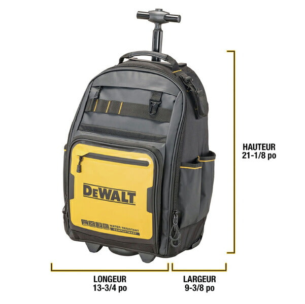デウォルト キャスター付きバックパック (DWST60101-1) プロ仕様 高耐久 ツールバッグ DEWALT 日本正規品 (4536178898393)
