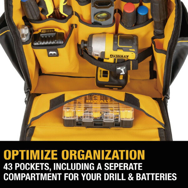 デウォルト バックパック (DWST60102-1) プロ仕様 高耐久 ツールバッグ DEWALT 日本正規品 (4536178898492)