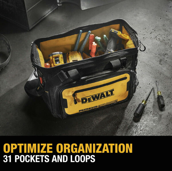 デウォルト ワイドオープン型バッグ (DWST60103-1) プロ仕様 高耐久 ツールバッグ DEWALT 日本正規品 (4536178898591)