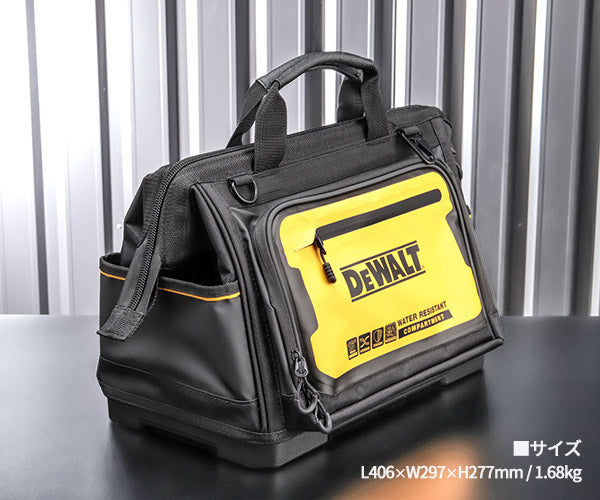 【7月の特価品】デウォルト ワイドオープン型バッグ (DWST60103-1) プロ仕様 高耐久 ツールバッグ DEWALT 日本正規品 (4536178898591)