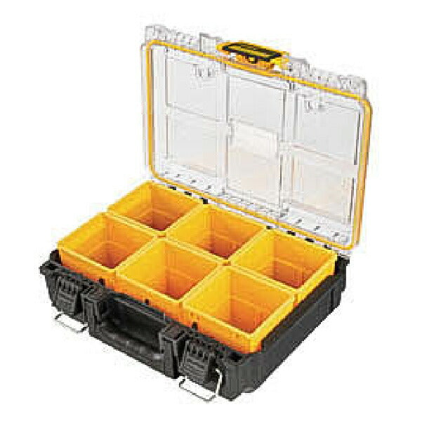 デウォルト タフシステム 2.0 ハーフサイズオーガナイザー (DWST83392-1) タフシステム連結可能 パーツケース DEWALT 日本正規品 (4536178896696)