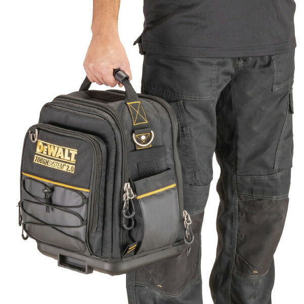 デウォルト タフシステム 2.0 ハーフサイズツールバッグ (DWST83524-1) プロ仕様 高耐久 タフシステム連結可能 DEWALT 日本正規品 (4536178894821)