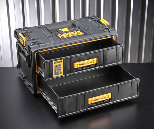 デウォルト タフシステム2.0 2段チェスト ( 入数 1 ) デウォルト DEWALT タフシステム2.0 2段チェスト ブラック DWST83529-1