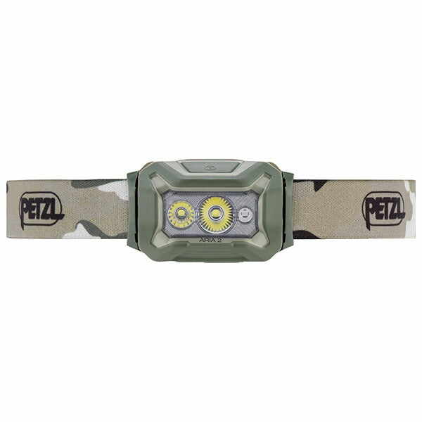 日本正規品 ペツル アリア2RGB ヘッドライト カモフラージュ 450ルーメン (E070BA01)(3342540840058) PETZL