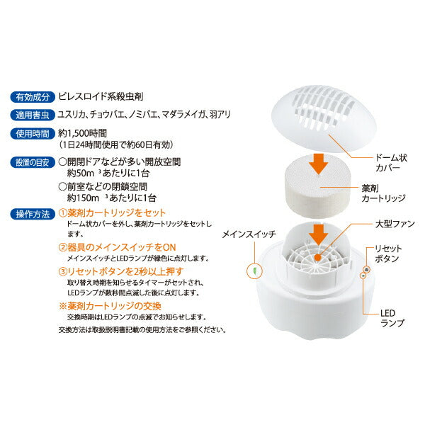 アース製薬 業務用ハニカム防虫ファンAC 661715 大型ファン 約40畳効果 駆除 侵入防止 約60日間持続