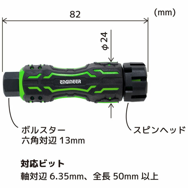 エンジニア 差替式ドライバー MINIドライヴ&プラマイミドル (DZ-81) (4989833009816) ENGINEER