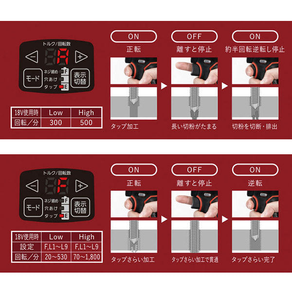 Panasonic EZ1DD1J18D-R 18V5Ah ドリルドライバー (赤) パナソニック