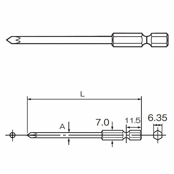パナソニック ドライバービット (+)#2X200(EZ9802)(4902710227400) Panasonic