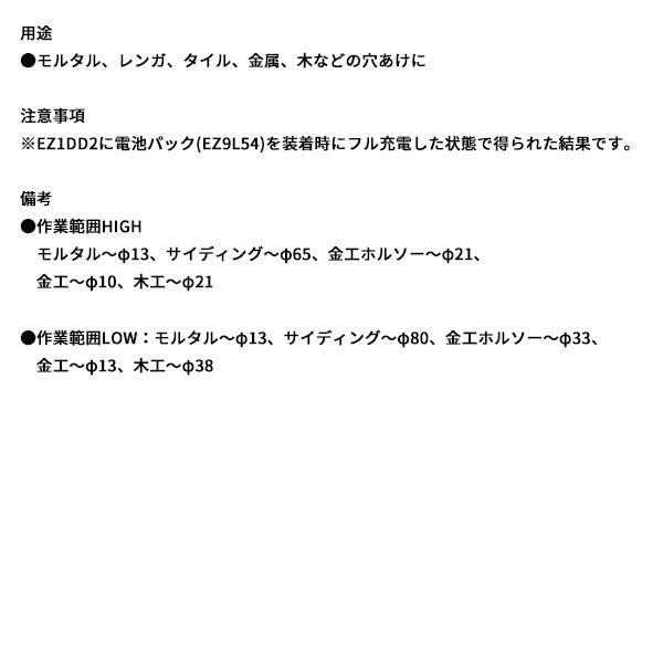 Panasonic EZ9HX506 振動ドリル アタッチメント パナソニック