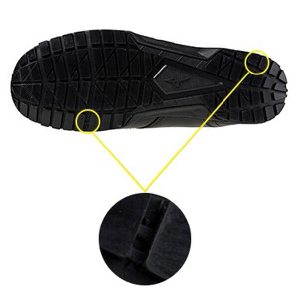 ミズノ 安全靴 F1GA241909 オールマイティ GS 11L ブラック 人工皮革 軽量設計 JSAA規格 A種 MIZUNO プロスニーカー 作業靴