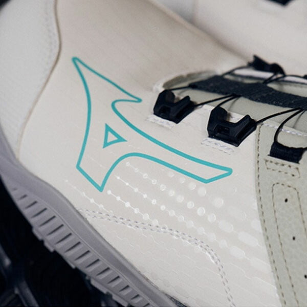 ミズノ 安全靴 ALMIGHTY TDII 81H BOA F1GA251004 オフホワイト×ブルー×グレー オールマイティTDII 81H BOA 高反発ソール ハイカット 3E相当