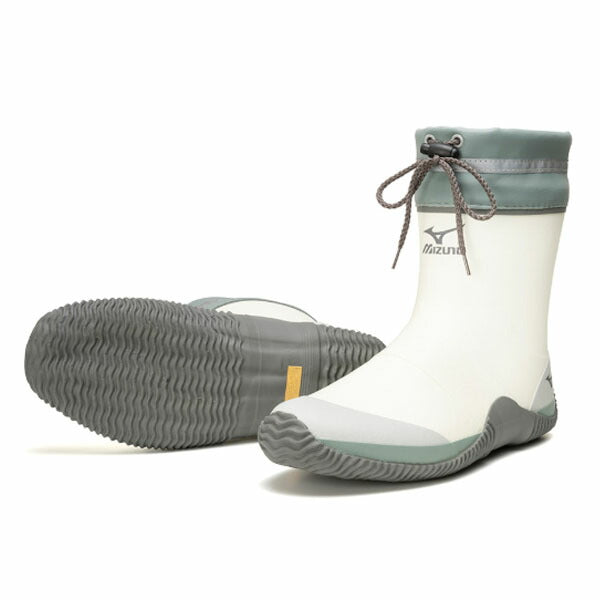 ミズノ ハーフ丈ワークブーツ ジャスタフィットII NH アイスグレー (F1GG250101) 23.0~28.0cm 軽量ショート長靴 JUSTAFIT II NH MIZUNO