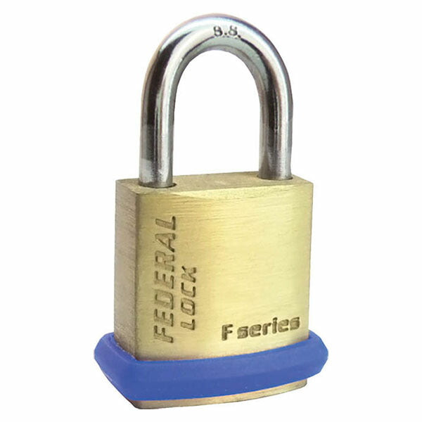 日本正規品 フェデラル 南京錠 PEリング付 20mm(ツルステンレス) (F20S-P)(4545301101729) FEDERAL