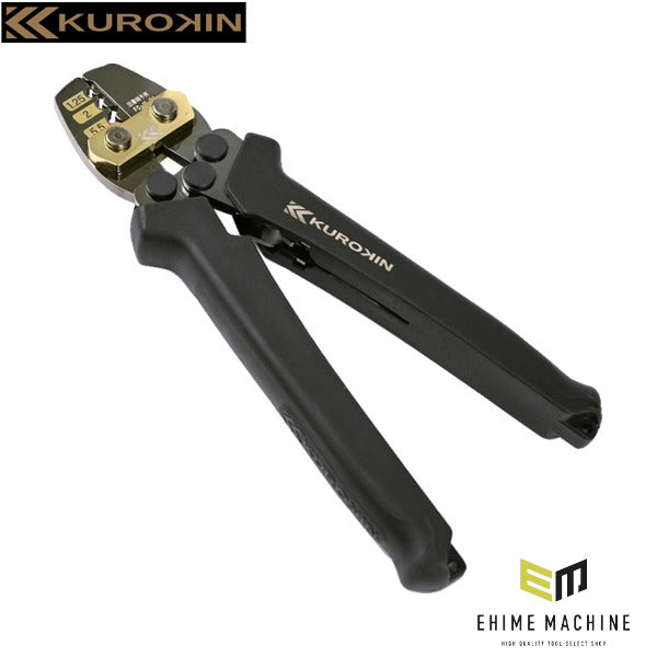 フジ矢 圧着工具(裸端子・裸スリーブ用・黒金) (FC-15-BG)(4952520008102) FUJIYA 工具