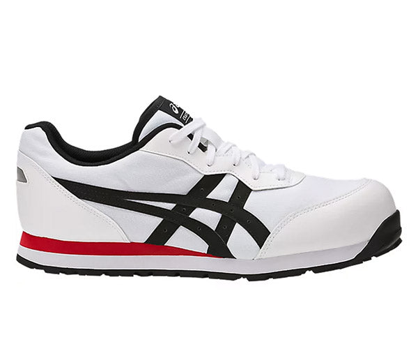 アシックス 安全靴 ウィンジョブ CP201 ホワイト×ブラック ASICS おしゃれ かっこいい 作業靴 スニーカー