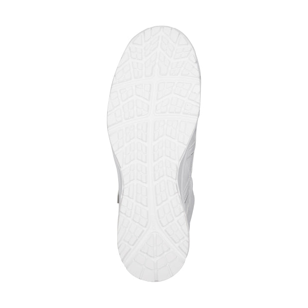 アシックス 安全靴 FCP302.100 ウィンジョブ CP302 ホワイト×ホワイト ASICS ハイカット ベルトタイプ 人工皮革 おしゃれ かっこいい 作業靴 スニーカー